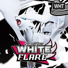White Flare WHT Pokémon set featuring Scarlet & Violet design with a striking white Pokémon character.