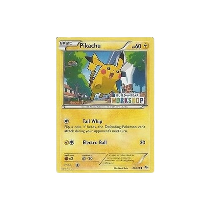 Pikachu Build-A-Bear Workshop Stamped Promo 20/108 MINT