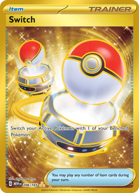 Pokémon 151 Switch card, single trading card featuring the iconic Pokémon from the original 151 Pokémon series.