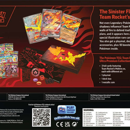 Pokémon TCG: Team Rocket’s Moltres ex Ultra-Premium Collection | KTM Collectibles UK - KTM Collectibles 