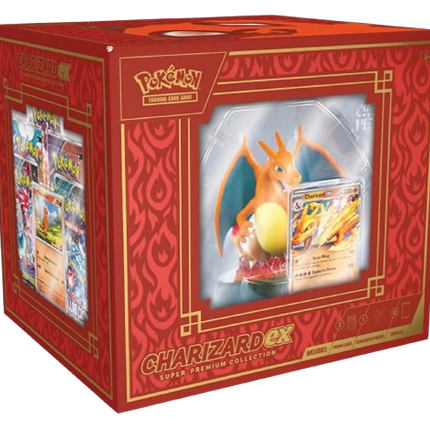 Pokémon Charizard EX Super Premium Collection box with red and gold design