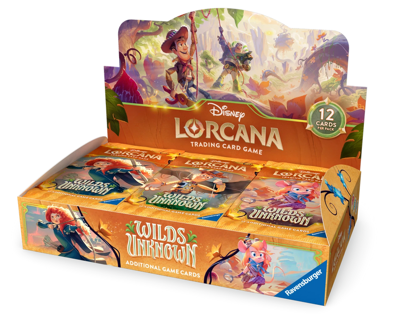 Disney Lorcana TCG - Wilds Unknown Booster Pack Display (24) - Set 12 - KTM Collectibles 