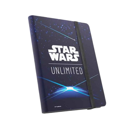 Star Wars notebook with a dark blue cover featuring the Star Wars logo on a white background