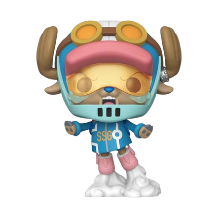 Toy figure with a helmet and colorful outfit on a white background