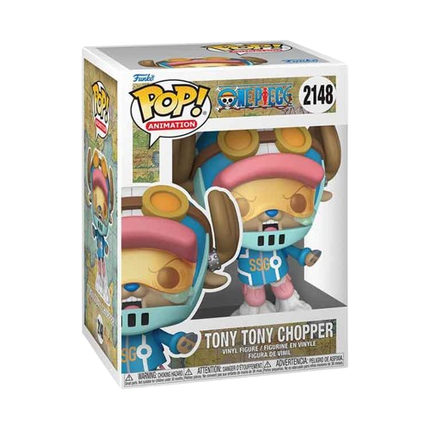 Funko Pop! Tony Tony Chopper packaging with character illustration on a white background