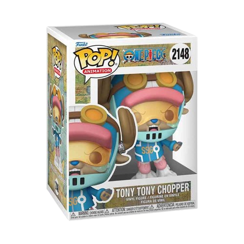 Funko Pop! Tony Tony Chopper packaging with character illustration on a white background