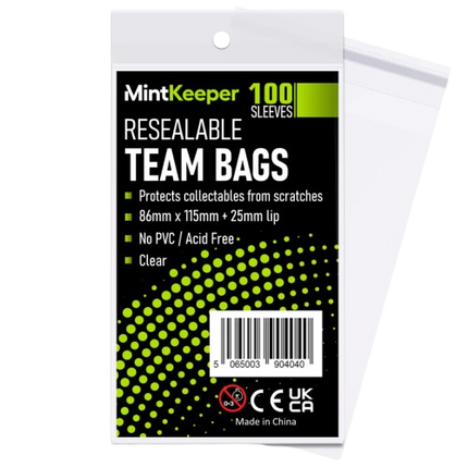 MintKeeper - Team Bags - Resealable - 100 Pack