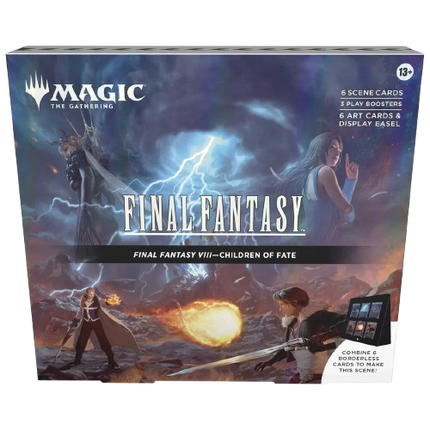 Board game box for 'Final Fantasy' featuring characters and scenes from the game.
