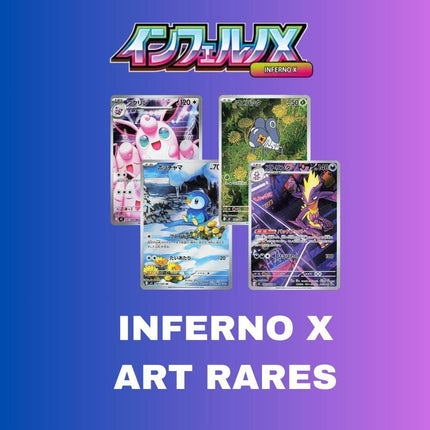 Pokémon Inferno X Art Rares + - Collectible Trading Cards Featuring Unique Artwork and Rare Pokémon - KTM Collectibles 