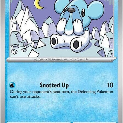 Black Bolt Pokémon card featuring Cubchoo, a single card from the Pokémon trading card game.