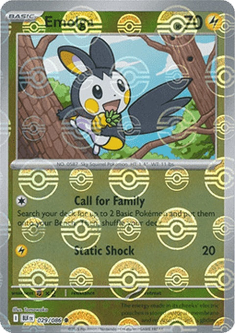 Black Bolt Emolga Pokémon figure with Poke Ball pattern, collectible singles toy from Pokémon brand.