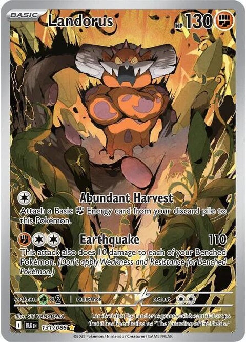 Black Bolt and Landorus Pokémon singles card featuring Black Bolt and Landorus, collectible trading cards from Pokémon.
