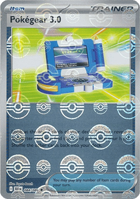 Black Bolt Pokegear 3.0 with Poke Ball pattern, Pokémon singles accessory featuring a sleek black design and vibrant Poke Ball motifs.