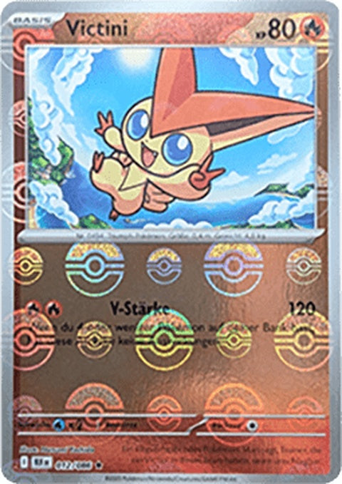 Black Bolt and Victini Pokémon trading cards with a Poke Ball pattern, designed for singles collection.