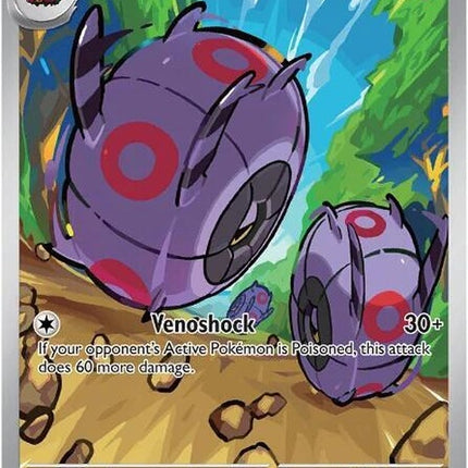 Black Bolt Pokémon Whirlipede card, single from the Pokémon brand, featuring detailed artwork of the insect-like creature.