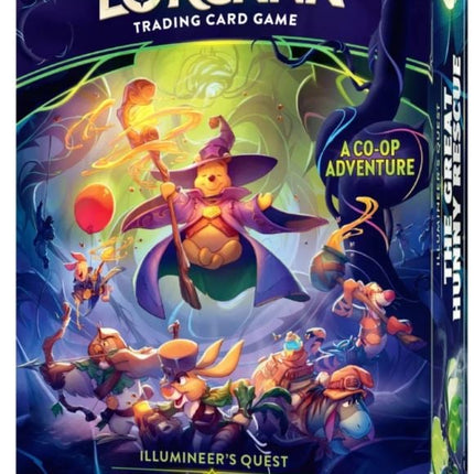 Disney Lorcana TCG Illumineer's Quest Set 13 card set featuring vibrant fantasy artwork and collectible Disney Lorcana cards.