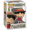 Funko Pop Animation figure of Monkey D. Luffy from One Piece, collectible vinyl toy with detailed character design.