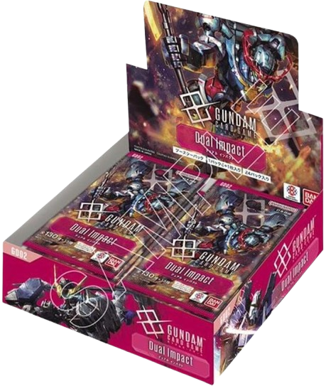 Gundam Card Game Booster Box GD02 by KTM Collectibles with colorful packaging and artwork featuring Gundam characters.