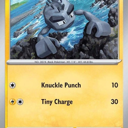Pokémon Journey Together Alolan Geodude 44 single card featuring an Alolan Geodude Pokémon from the Pokémon brand.