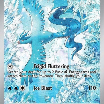 Pokémon Journey Together Articuno single card featuring the legendary ice/flying-type Pokémon in a vibrant illustration.