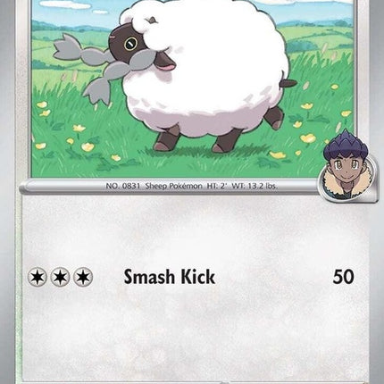 Pokémon Hop's Wooloo single card from the Journey Together series, featuring Wooloo Pokémon in a colorful illustration.
