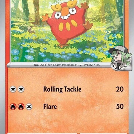Pokémon Journey Together N's Darumaka 26 singles card featuring Darumaka with vibrant artwork and detailed design.