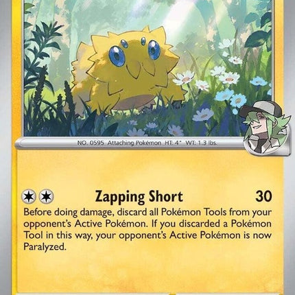 Pokémon Journey Together N's Joltik Pokémon card from the Singles series, featuring a small electric bug creature.