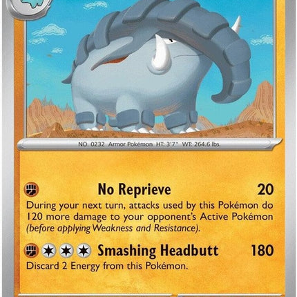 Pokémon Chaos Rising Donphan 45 card from the Singles collection, featuring detailed artwork of the Pokémon Donphan.