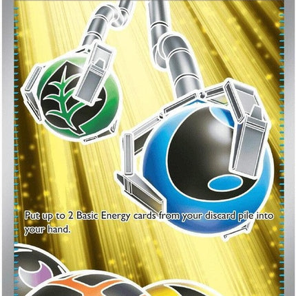 Pokémon Chaos Rising Energy Retrieval card, singles from the ME04 set, featuring vibrant artwork and energy recovery design.
