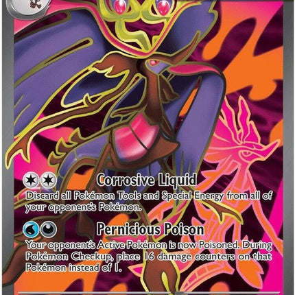 Pokémon Mega Dragalge EX card from Chaos Rising set, featuring colorful artwork and detailed design on a Pokémon trading card.