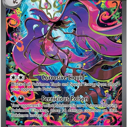 Pokémon Mega Dragalge EX card from Chaos Rising set, featuring detailed artwork of the dragon-type Pokémon in a dynamic pose.