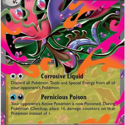 Pokémon Mega Dragalge EX card from Chaos Rising set, featuring a detailed illustration of the dragon-like Pokémon.