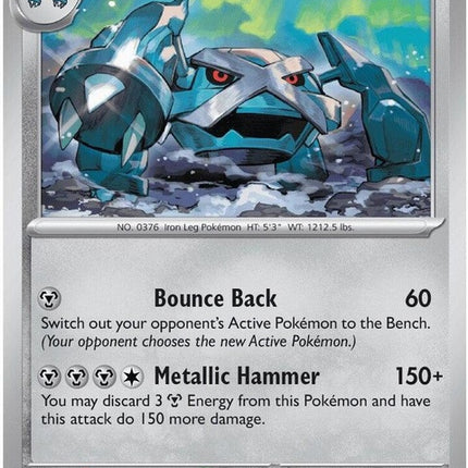 Pokémon Chaos Rising Metagross Pokémon card from the singles collection, featuring the powerful Steel and Psychic type Pokémon.