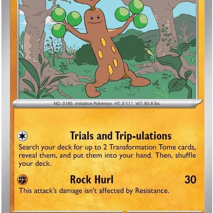Pokémon Chaos Rising Sudowoodo single card from ME04 set, featuring detailed illustration and vibrant artwork.