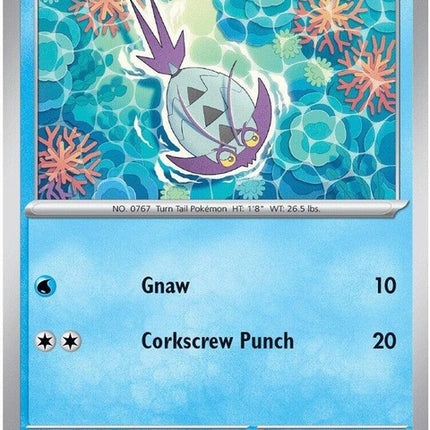 Wimpod Pokémon card from Chaos Rising set, singles by Pokémon featuring a detailed illustration of the bug and water-type Pokémon.