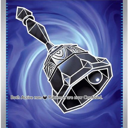 Pokémon ME05 Pitch Black Dark Bell single figure, dark-colored bell design, detailed Pokémon character illustration.