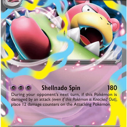 Pokémon Mega Slowbro EX card from the Pitch Black set, featuring Mega Evolution artwork with detailed Pokémon illustration.