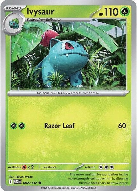 Mega Evolution Ivysaur Pokémon figure from the Singles series, showcasing its detailed design and vibrant colors.