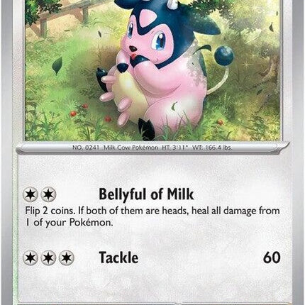 Pokémon Mega Evolution Miltank, a pink, cow-like Pokémon with a large horn, showcasing its Mega Evolution form.