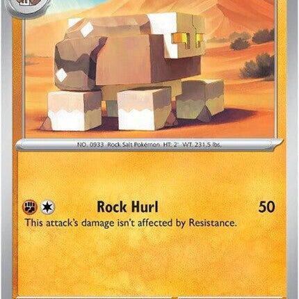 Pokémon Mega Evolution Naclstack, a Mega Evolution Pokémon, shown in its upgraded form with a blue and gray rocky appearance.