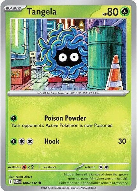 Mega Evolution Tangela Pokémon figure, featuring vibrant green vines and large eyes, showcasing its powerful mega evolution form.