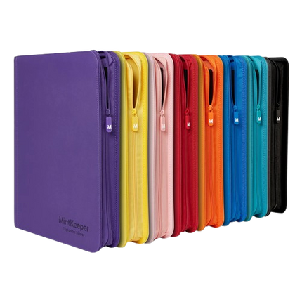 KTM Collectibles MintKeeper 252 Toploader Binder with 9 pockets for storing trading cards or collectibles.