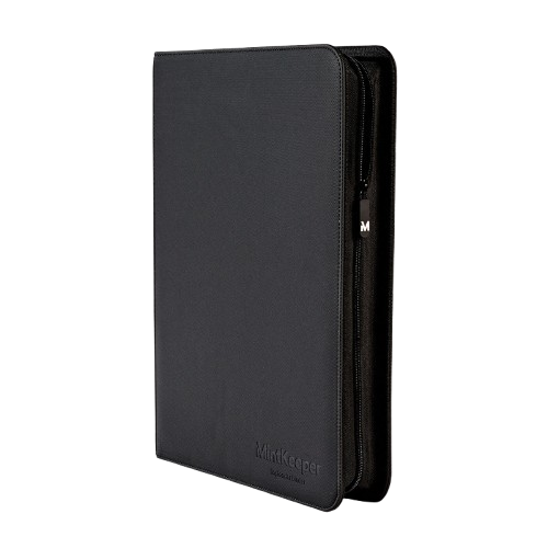 KTM Collectibles MintKeeper 252 Toploader Binder with 9 pockets for storing and organizing collectible cards.