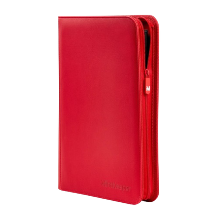 KTM Collectibles MintKeeper Toploader Binder with four clear pockets for storing collectible cards or trading cards.