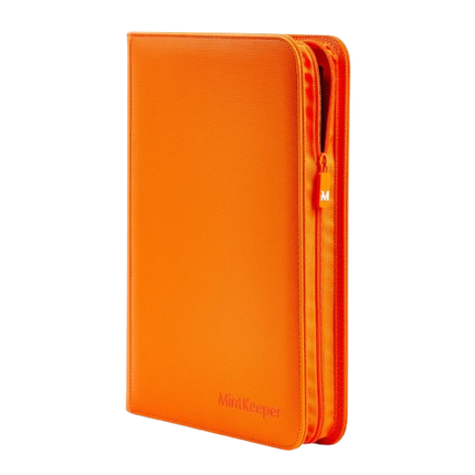 KTM Collectibles MintKeeper Toploader Binder with 4 clear pockets for storing collectible cards or trading cards.