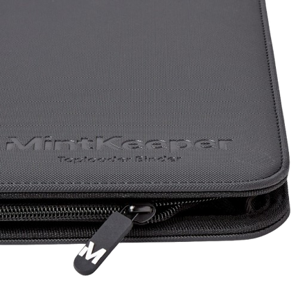 KTM Collectibles MintKeeper Toploader Binder with 4 transparent pockets for storing collectible cards or trading cards.