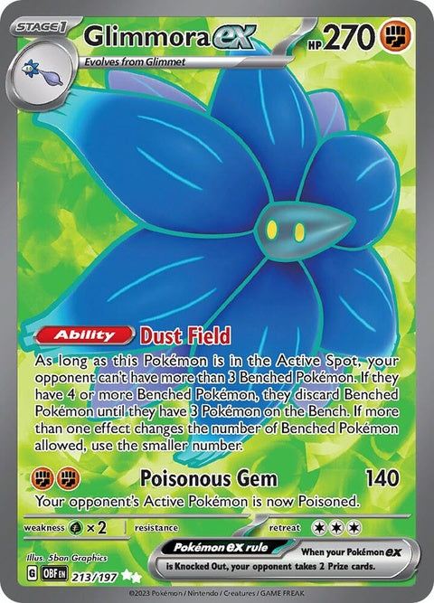 Pokémon Obsidian Flames Gimmora EX single card featuring artwork of Gimmora EX from the Pokémon TCG set.
