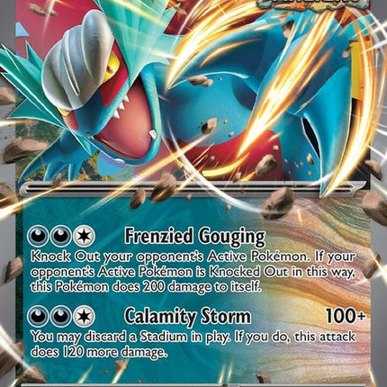 Pokémon Paradox Rift Roaring Moon-Ex single card showing vibrant artwork and detailed design on a white background.