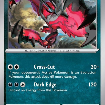 Pokémon Paradox Rift Yveltal 118 single card featuring Yveltal in a dynamic design from the Pokémon trading card game.