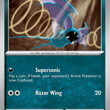 Pokémon Paradox Rift Zubat card, a single from the Pokémon trading card game, featuring a detailed illustration of Zubat.
